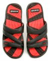 Scandi 58-0009-S6 čierno červené dámske plážovky | ARNO-obuv.sk - obuv s tradíciou