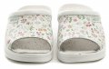 Sanital Light 1351 biele kvetované dámske zdravotné nazouváky | ARNO-obuv.sk - obuv s tradíciou