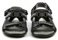 Koma 71 čierne matne pánske nadmerné sandále | ARNO-obuv.sk - obuv s tradíciou