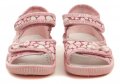 Vi-GGA-Mi detské ružové plátené sandálky GOSIA | ARNO-obuv.sk - obuv s tradíciou