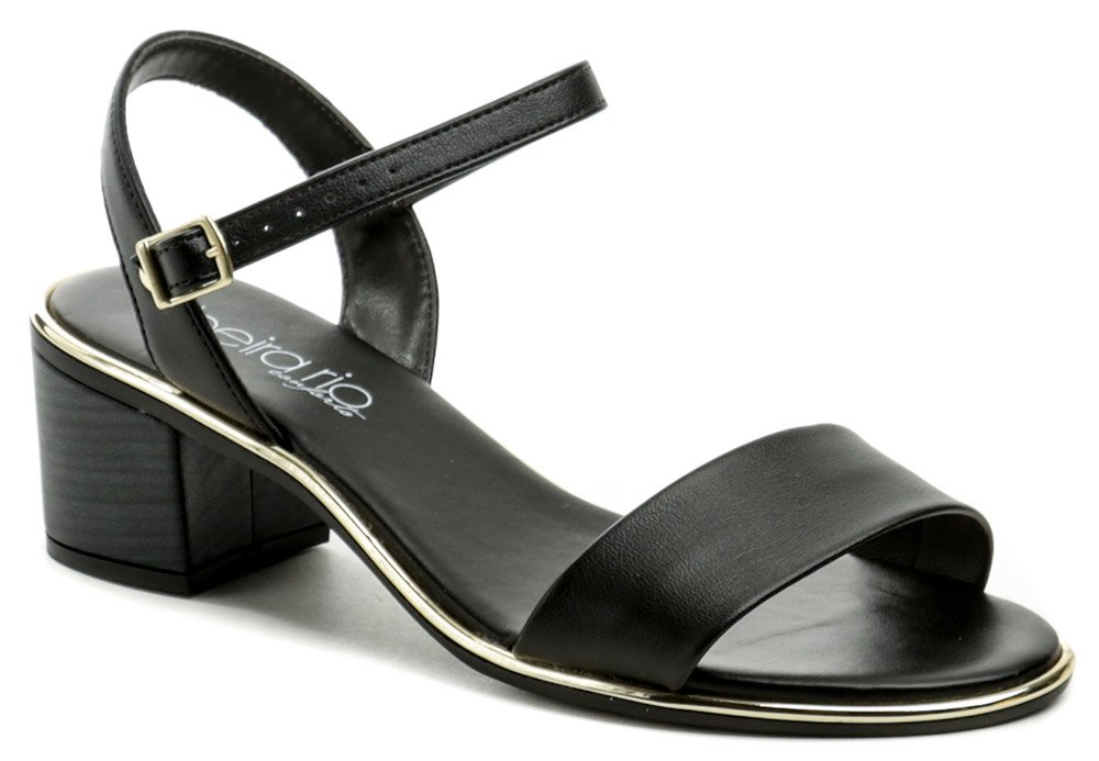 Beira rio 15745 čierne dámske sandále na podpätku EUR 38