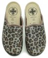 Medi Line 514 hnedé leopard dámske zdravotné papuče | ARNO-obuv.sk - obuv s tradíciou