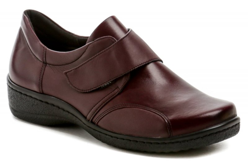 Axel AXCW032 bordó dámske poltopánky topánky šírka H | ARNO-obuv.sk - obuv s tradíciou