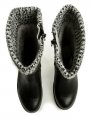 Jana 8-26438-23 čierne dámske poločižmy šírka H | ARNO-obuv.sk - obuv s tradíciou