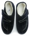 ARNO 192007 modré pánske zdravotné papuče s kožušinkou | ARNO-obuv.sk - obuv s tradíciou