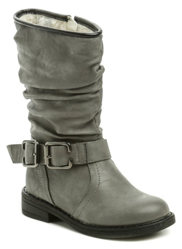 Wojtylko 2Z11647 sivé dievčenské čižmy | ARNO-obuv.sk - obuv s tradíciou