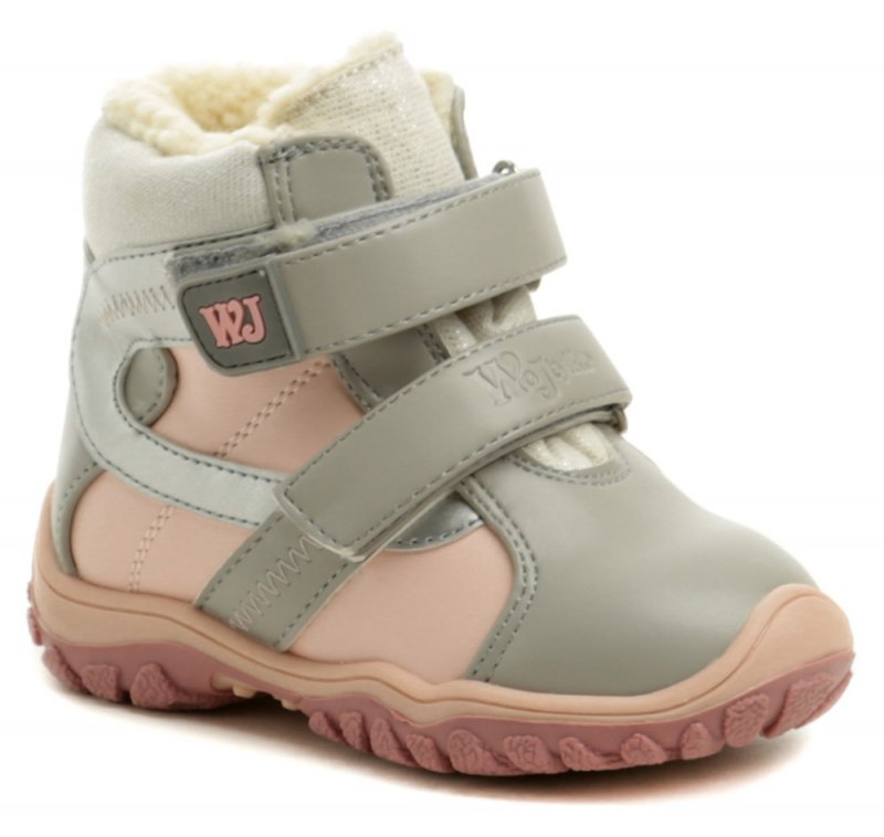 Wojtylko 1Z20048a šedo ružové detské zimné topánky | ARNO-obuv.sk - obuv s tradíciou