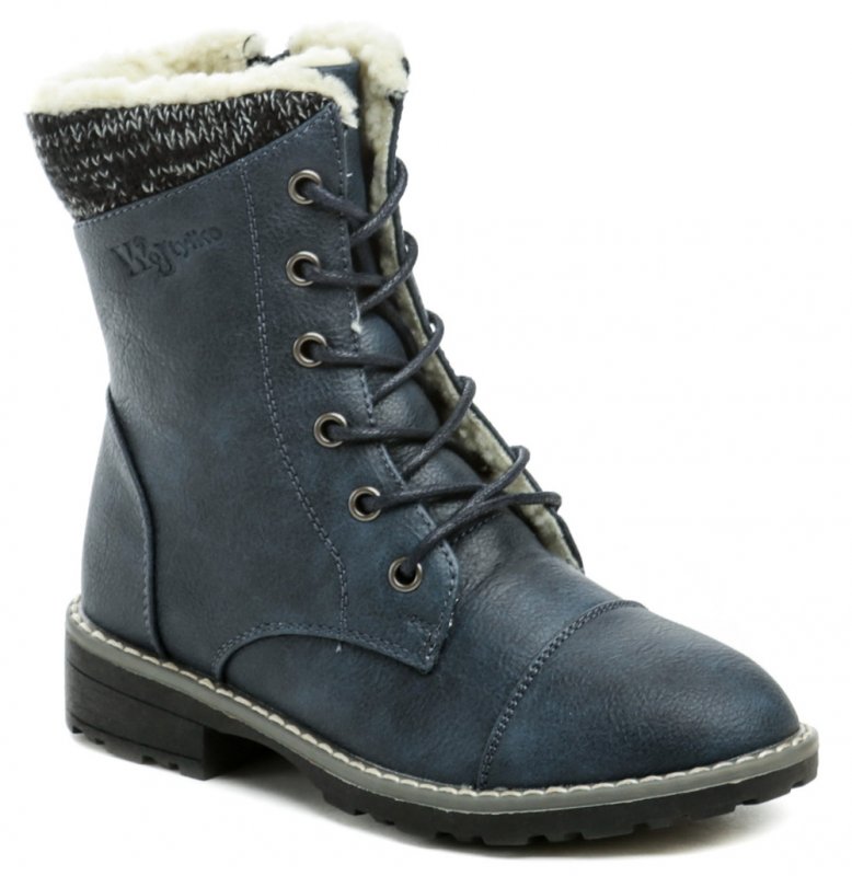 Wojtylko 3Z20158 modré dievčenské čižmy | ARNO-obuv.sk - obuv s tradíciou