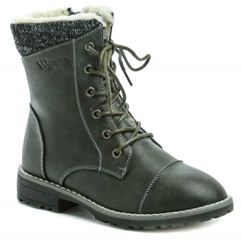 Wojtylko 3Z20158 zelené dievčenské čižmy | ARNO-obuv.sk - obuv s tradíciou