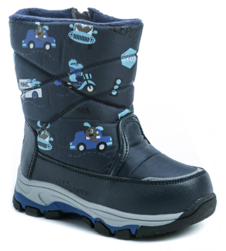 Wojtylko 2Z9059 modré detské zimné snehulky | ARNO-obuv.sk - obuv s tradíciou