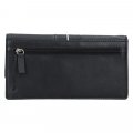 Lagen 4153 čierna dámska kožená peňaženka s bielym prúžkom | ARNO-obuv.sk - obuv s tradíciou