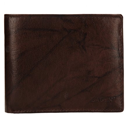 Pánska peňaženka vyrobená z pravej prírodnej kože. Rozmery peňaženky: 12,5 x 10,5 cm.