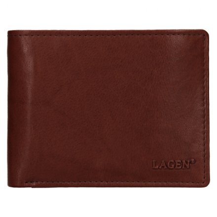 Pánska peňaženka vyrobená z pravej prírodnej kože. Rozmery peňaženky: 11,5 cm x 9,5 cm