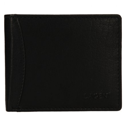 Pánska peňaženka vyrobená z pravej prírodnej kože. Rozmery peňaženky: 10,5 cm x 9 cm. Kolekcia Lagen Exclusive Class