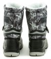 American Club 05-19 maskáčové čierno šedej detské snehule | ARNO-obuv.sk - obuv s tradíciou