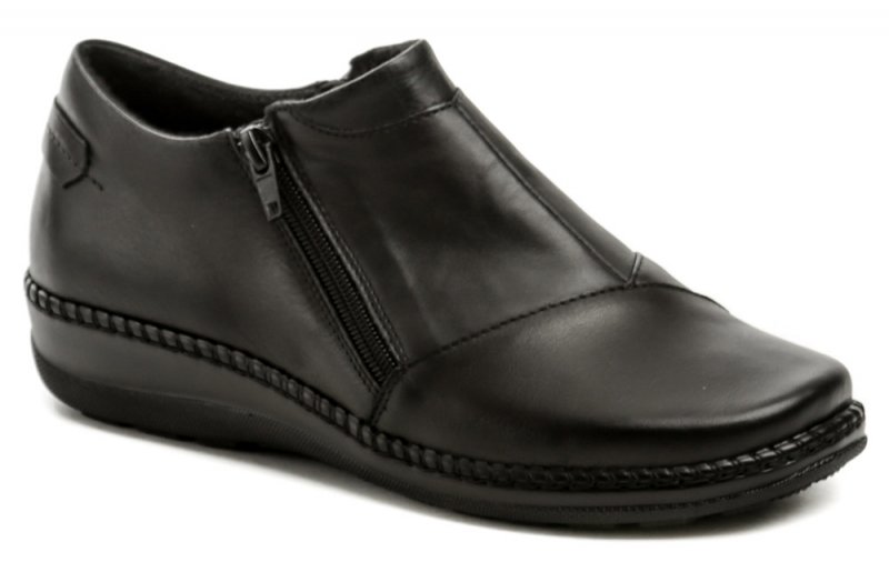 Axel AXBW068 čierne dámske poltopánky topánky šírka H | ARNO-obuv.sk - obuv s tradíciou