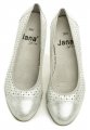 Jana 8-22365-24 strieborné dámske baleríny šírka H | ARNO-obuv.sk - obuv s tradíciou