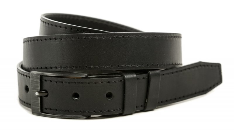 Black Hand 034-98 pánsky čierny kožený opasok šírka 28 mm | ARNO-obuv.sk - obuv s tradíciou