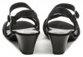 Jana 8-28361-24 čierne dámske sandále na podpätku šírka H | ARNO-obuv.sk - obuv s tradíciou