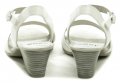 Jana 8-28365-24 biele dámske sandále na podpätku šírka H | ARNO-obuv.sk - obuv s tradíciou