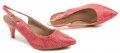 Piccadilly 745045 ružové dámske lodičky s voľnou pätou | ARNO-obuv.sk - obuv s tradíciou
