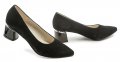 De plus 9882-AG čierne semišové dámske nadmerné lodičky | ARNO-obuv.sk - obuv s tradíciou