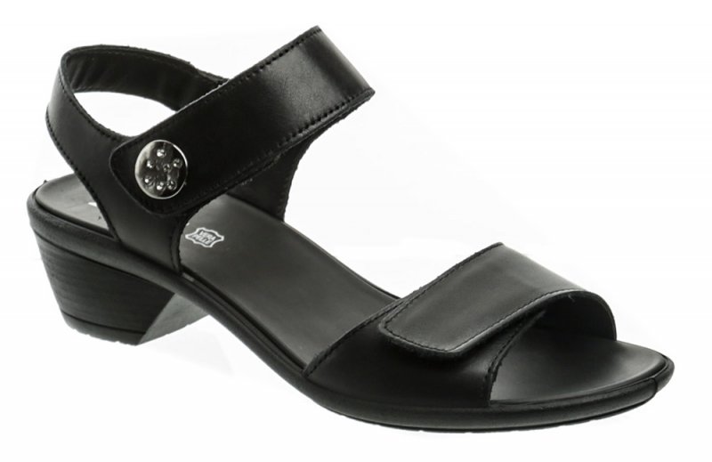 IMAC 167980 čierne dámske sandále na podpätku | ARNO-obuv.sk - obuv s tradíciou