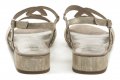 Jana 8-28262-24 béžové dámske sandále na podpätku šírka H | ARNO-obuv.sk - obuv s tradíciou