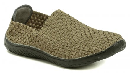 Originálna letná vychádzková a rekreačná obuv z gumičiek Rock Spring na miernom kline. Obuv je vyrobená z textilného materiálu, ktorý je tvorený gumičkami.