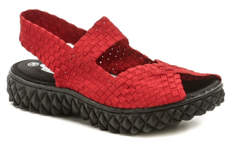 Rock Spring SOFIA červená dámska obuv z gumičiek | ARNO-obuv.sk - obuv s tradíciou