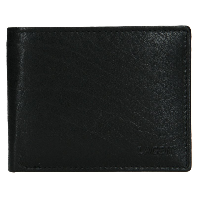 Lagen W-8053-BLK čierna pánska kožená peňaženka | ARNO-obuv.sk - obuv s tradíciou