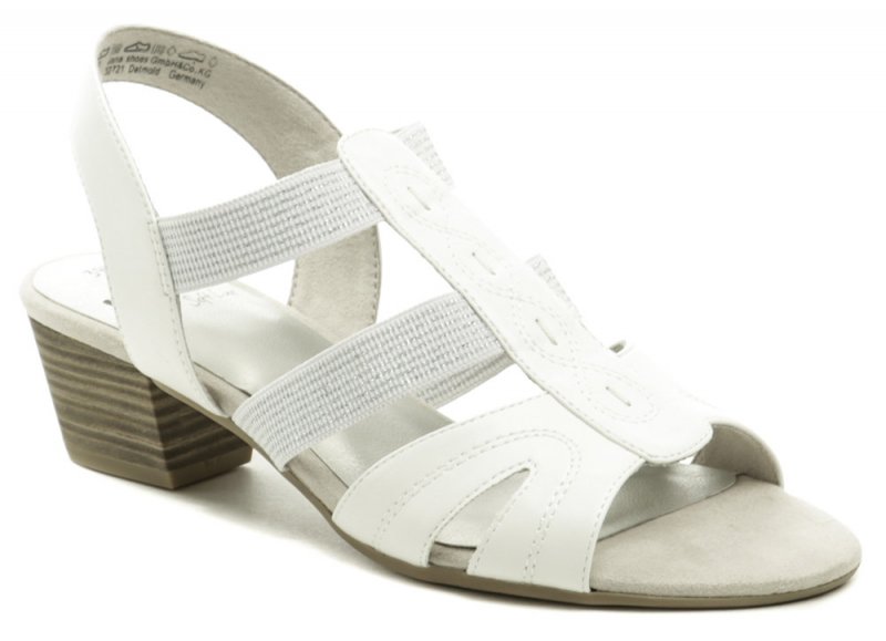 Jana 8-28267-24 biele dámske sandále šírka H | ARNO-obuv.sk - obuv s tradíciou