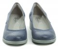 Amulet AM372 modré dámske lodičky na klínku | ARNO-obuv.sk - obuv s tradíciou