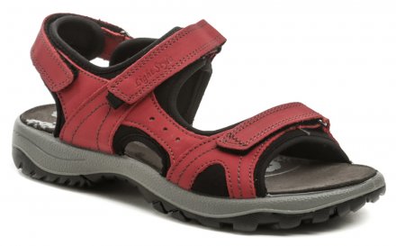 Dámska letná kožená vychádzková sandálová obuv so zapínaním na suchý zips.