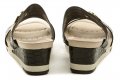 Modare 7123-116 čierne dámske nazouváky na klínku | ARNO-obuv.sk - obuv s tradíciou