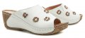 Karyoka 2268 biele dámske letné nazúvaky na kline | ARNO-obuv.sk - obuv s tradíciou