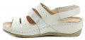 Wawel GR1100 biele dámske sandále na kline | ARNO-obuv.sk - obuv s tradíciou