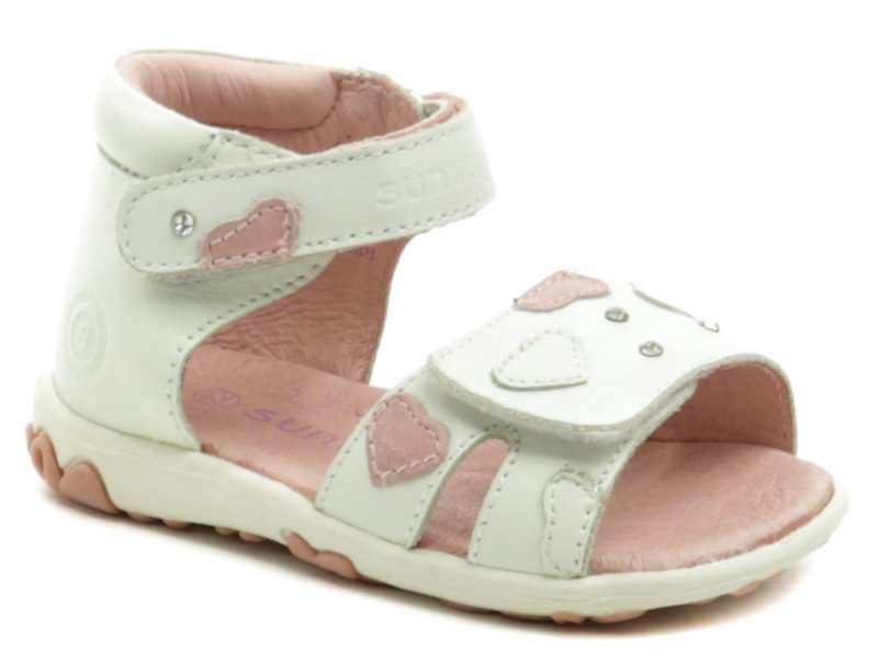Sunway 1S6938 biele dievčenské sandálky | ARNO-obuv.sk - obuv s tradíciou