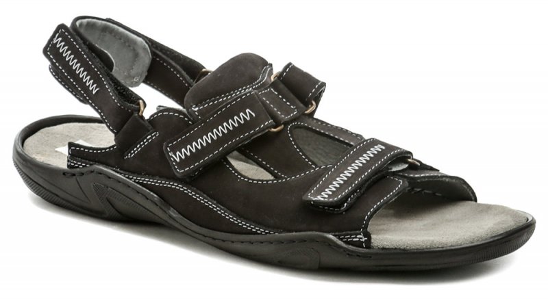 Koma 71 čierne pánske nadmerné sandále | ARNO-obuv.sk - obuv s tradíciou
