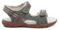 Wojtylko 5S2820 šedo červené chlapčenské sandálky | ARNO-obuv.sk - obuv s tradíciou