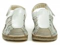 Axel AX2418 strieborné dámske zdravotné sandále šírka H | ARNO-obuv.sk - obuv s tradíciou