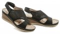 T.Sokolski čierne dámske sandále na kline Six L20-21 | ARNO-obuv.sk - obuv s tradíciou
