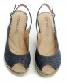 T.Sokolski modré dámske sandále na kline Six 20L-11 | ARNO-obuv.sk - obuv s tradíciou