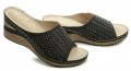 T.Sokolski čierne dámske šľapky na kline BZ89026-4 | ARNO-obuv.sk - obuv s tradíciou