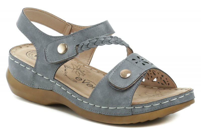 eVento 1907 blue dámske sandále na miernom kline | ARNO-obuv.sk - obuv s tradíciou