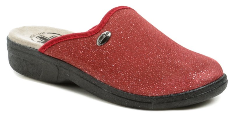 Medi Line 414 červené dámske zdravotné papuče | ARNO-obuv.sk - obuv s tradíciou