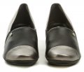 Piccadilly 144063-5 čierno strieborné dámske mokasíny na kline | ARNO-obuv.sk - obuv s tradíciou