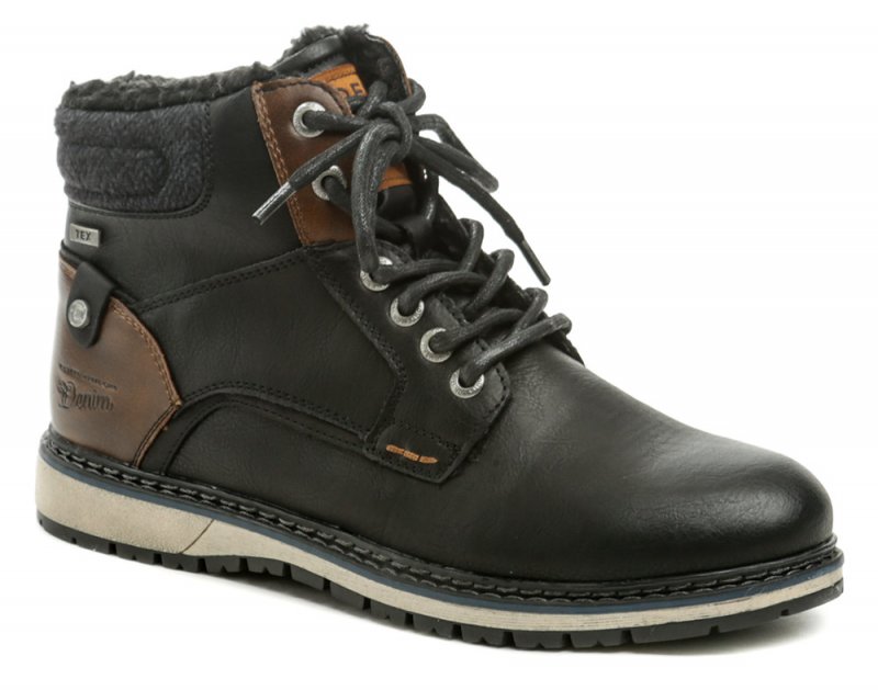 Tom Tailor 9085302 čierne pánske zimné topánky | ARNO-obuv.sk - obuv s tradíciou