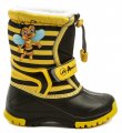 American Club CL08-19 čierno žlté detské snehule | ARNO-obuv.sk - obuv s tradíciou