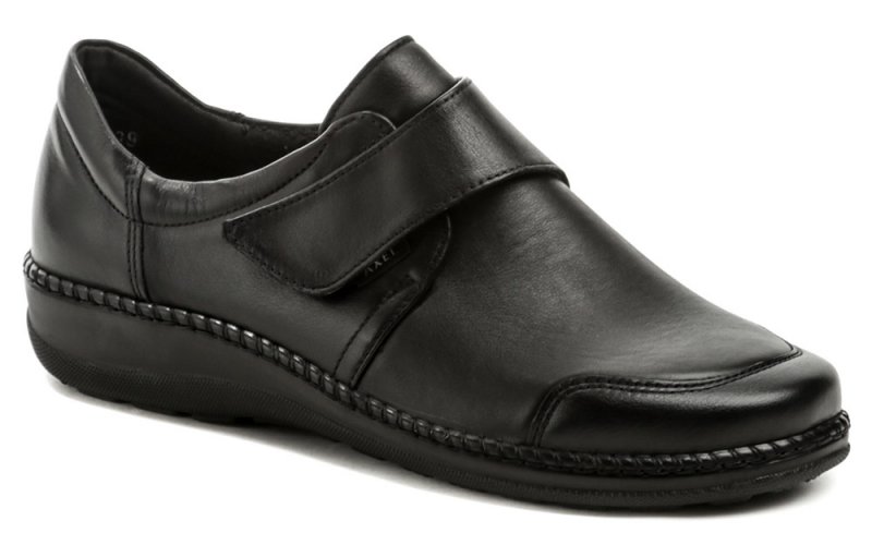 Axel AXCW030 čierne dámske poltopánky šírka K | ARNO-obuv.sk - obuv s tradíciou